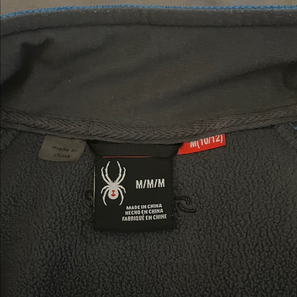 Spyder Blue and Black Kids Jacket - Picture 3 of 9